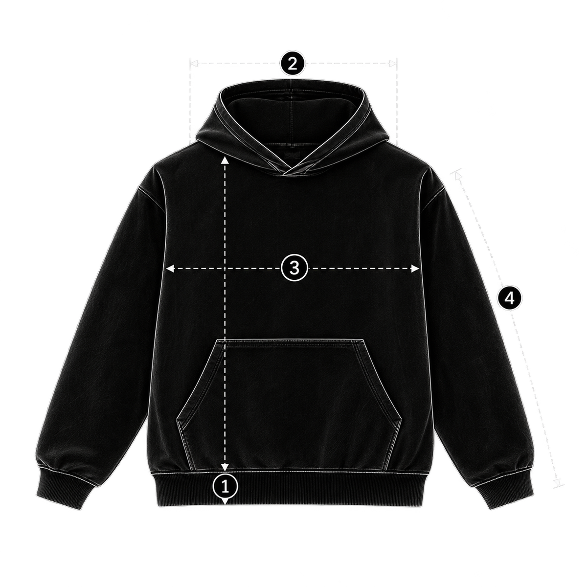 VOID // 001 — HEAVYWEIGHT ZIP HOODIE size guide