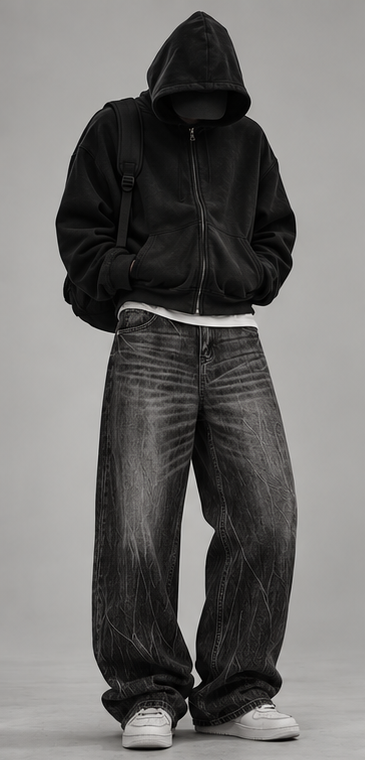 VOID // 001 — WASHED WIDE-LEG DENIM