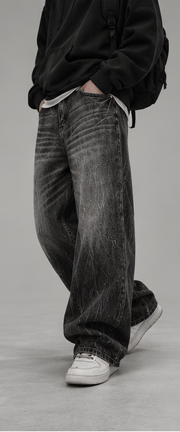 VOID // 001 — WASHED WIDE-LEG DENIM
