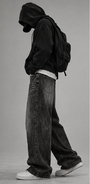 VOID // 001 — WASHED WIDE-LEG DENIM